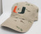 Miami Hurricanes TOW OHT Ghost Adjustable Hat - Khaki