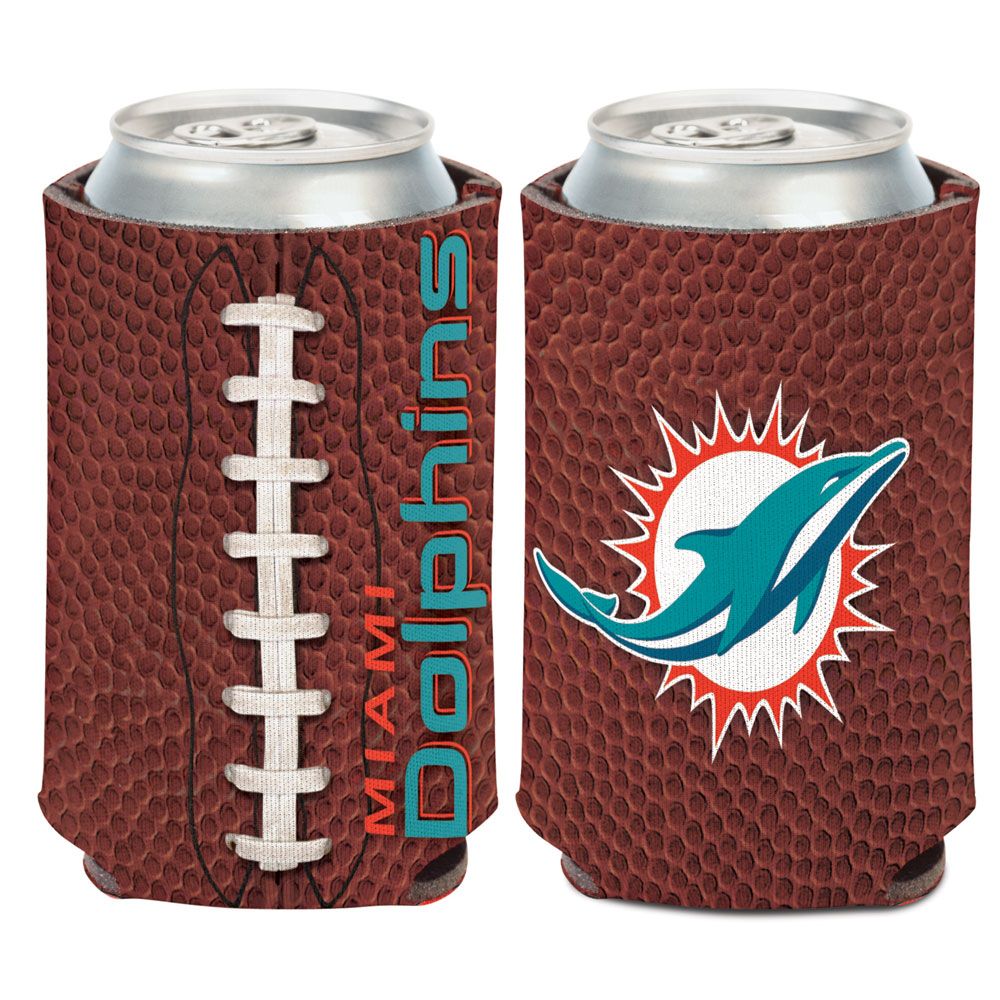 Miami Dolphins Football Look 2-Sided Can Koozie