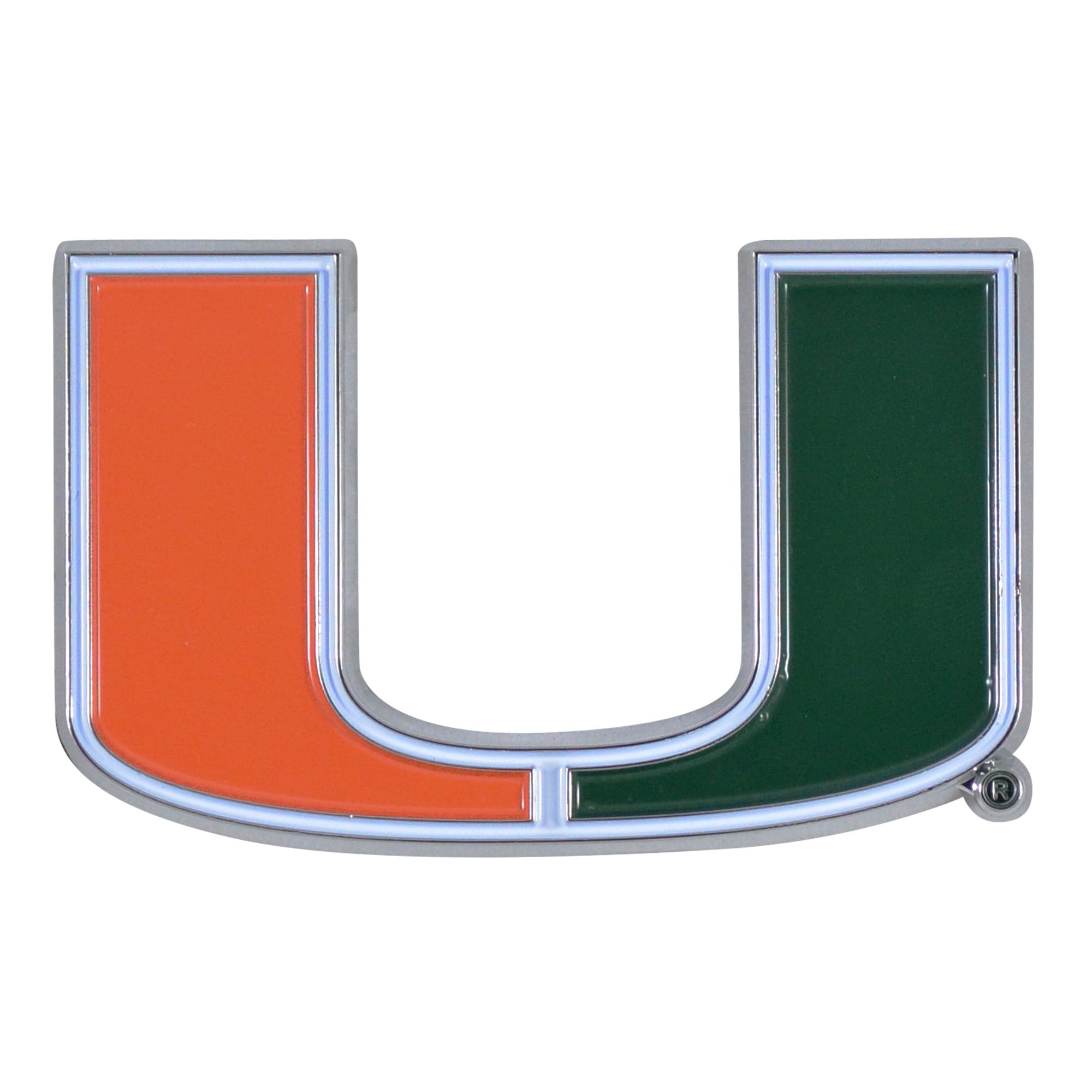 Miami Hurricanes Metal 3-D Color Emblem