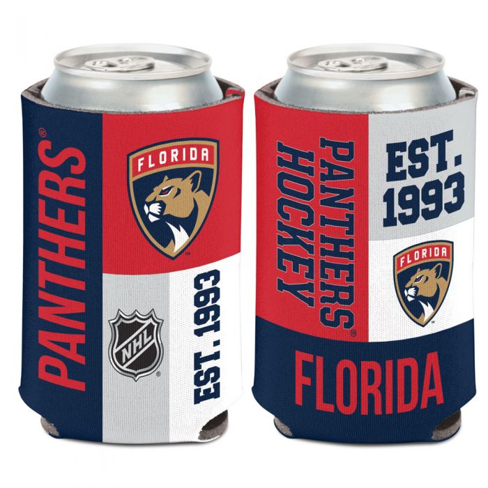 Florida Panthers 2-Sided Color Block Can Cooler - 12 oz