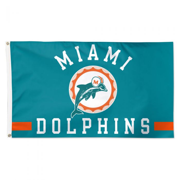Miami Dolphins 3' x 5' Slogan Vintage Logo Flag