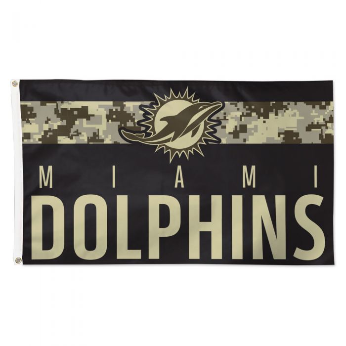 iami Dolphins 3' x 5'  Deluxe Digi Camo Flag