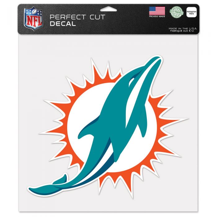Miami Dolphins Perfect Cut Color Decal - 12"