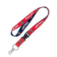 Florida Panthers Keychain Lanyard w/Detachable Buckle -  Red/Navy