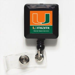 Miami Hurricanes Badge Holder - CanesWear at Miami FanWear Accessories Wincraft CanesWear at Miami FanWear