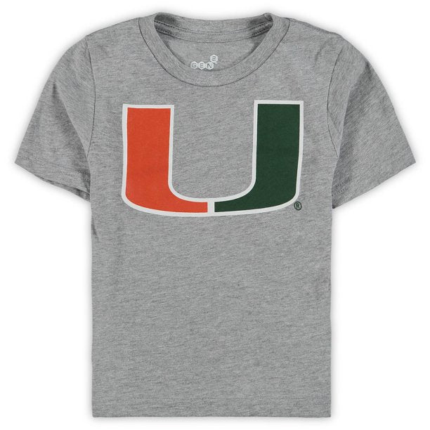 Miami Hurricanes Youth Kids 3 in 1 Combo Pack T-Shirt Set -Green/Grey