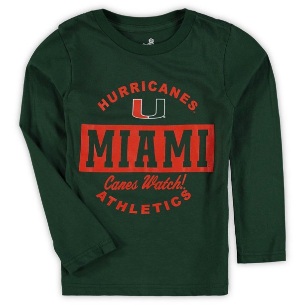 Miami Hurricanes Youth Kids 3 in 1 Combo Pack T-Shirt Set -Green/Grey