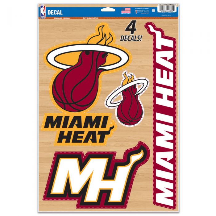 Miami Heat Multi Use Decal Set 11x17