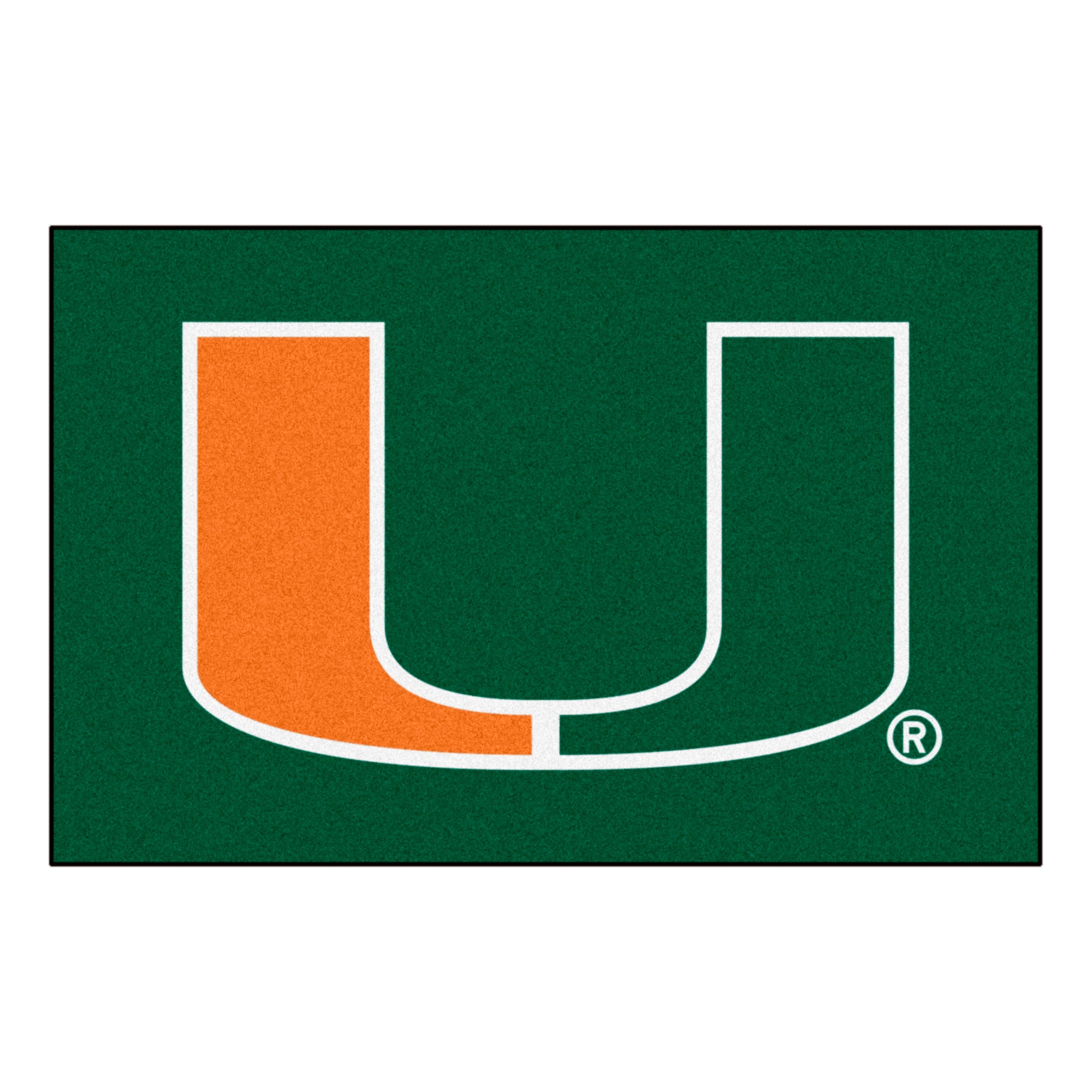 Miami Hurricanes U Starter Mat 19"x30"