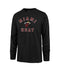 Miami Heat '47 Brand Jet Black Varsity Arch Super Rival L/S T-Shirt