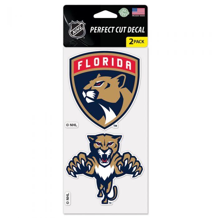Florida Panthers 2 pack Perfect Cut Decal