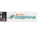 Miami Dolphins Wordmark Perfect Cut Decal Strip - 3" x 10"