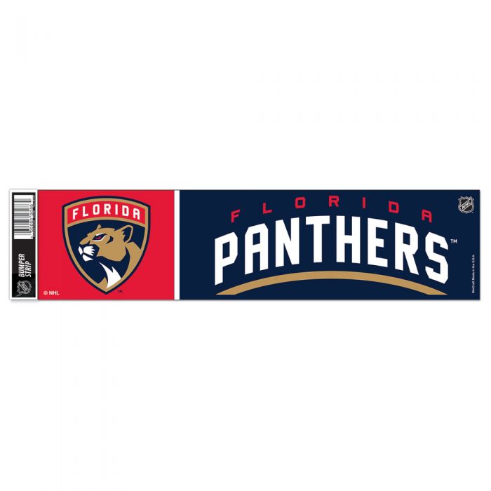 Florida Panthers Bumper Strip Sticker - 3" x 12"