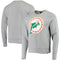 Miami Dolphins 47 Brand Legacy Imprint Headline Crew Sweatshirt - Grey