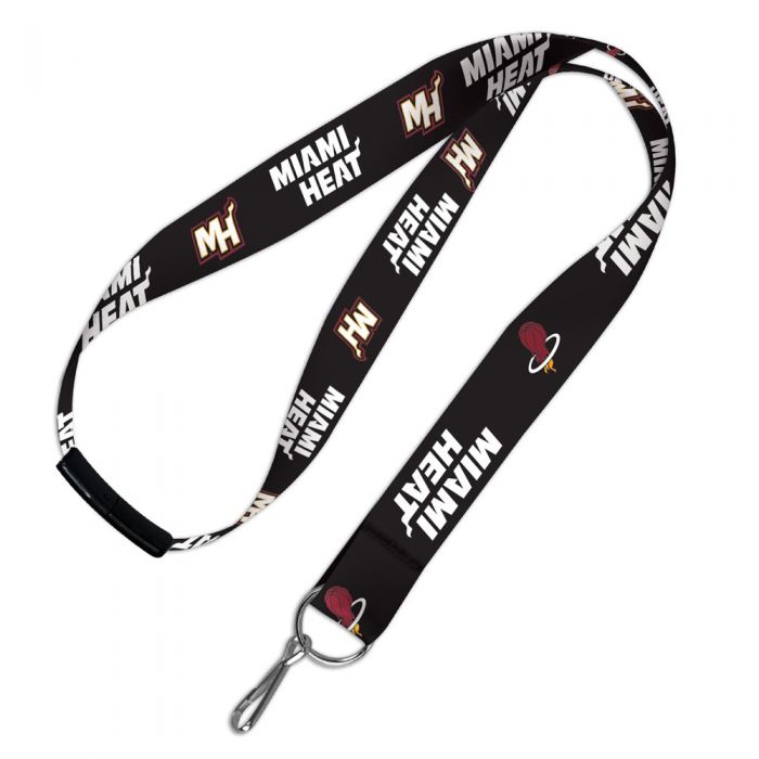 Miami Heat Alt Logo Lanyard w/Detachable Buckle - Black