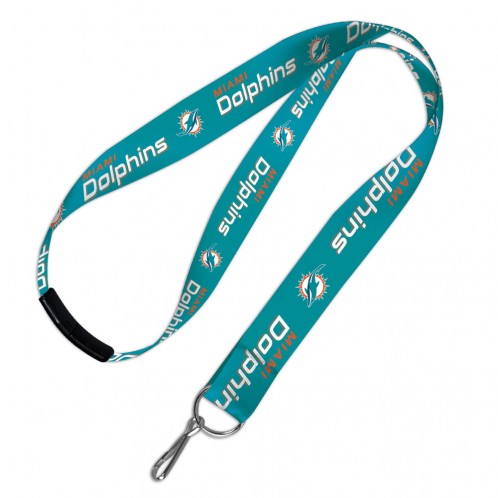 MIami Dolphins Aqua Lanyard w/Breakaway