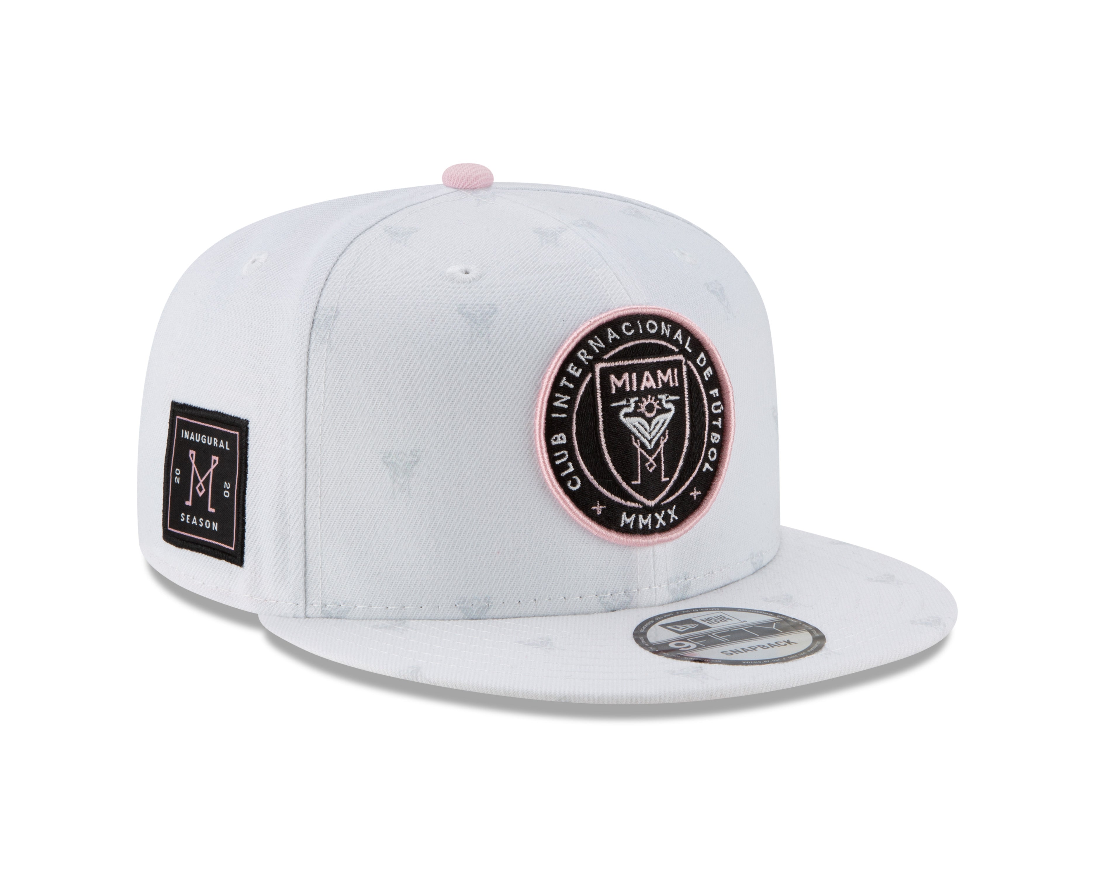 Inter Miami CF MLS New Era 9Fifty Jersey Hook Adjustable Snapback Hat - White
