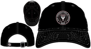 Inter Miami CF New Era 9Twenty Youth Adjustable Hat - Black