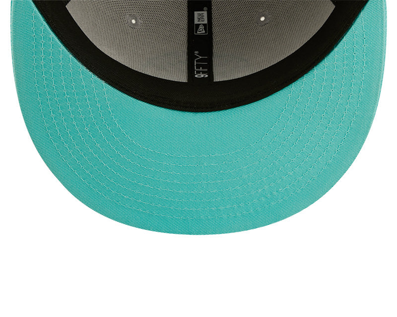 Miami Heat New Era Color Pack 9Fifty Snapback Hat - Grey/Mint