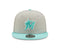 Miami Marlins New Era Color Pack 9Fifty Snapback Hat - Grey/Mint