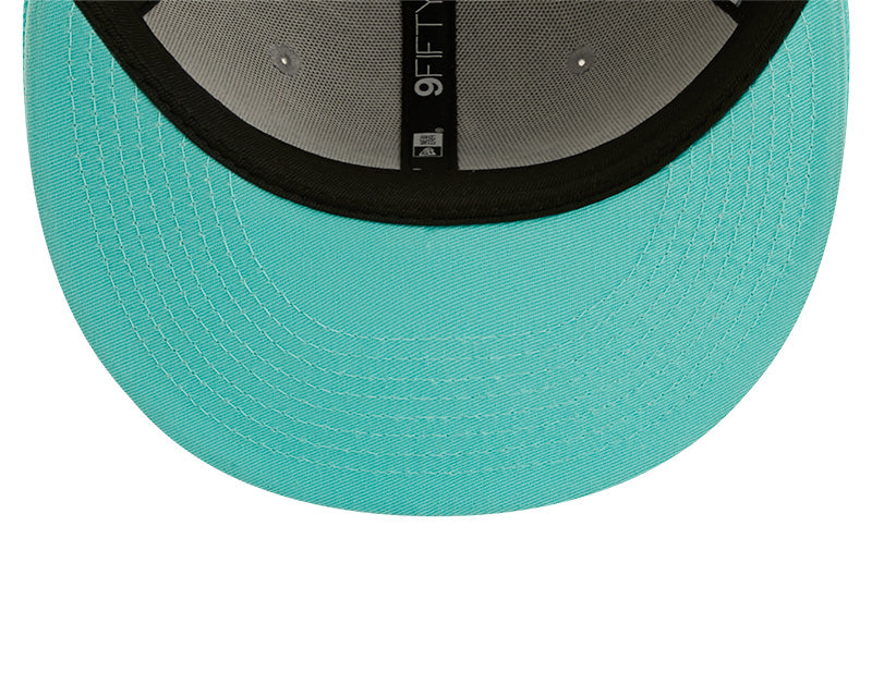 Miami Marlins New Era Color Pack 9Fifty Snapback Hat - Grey/Mint