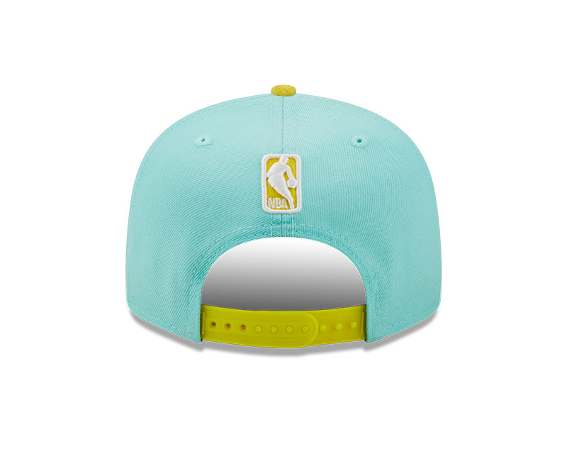 Miami Heat New Era Color Pack 9Fifty Snapback Hat - Mint/Yellow