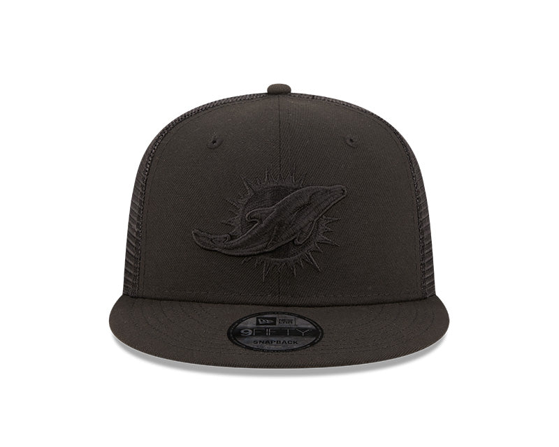 Miami Dolphins New Era 9Fifty Classic Trucker Hat - Black