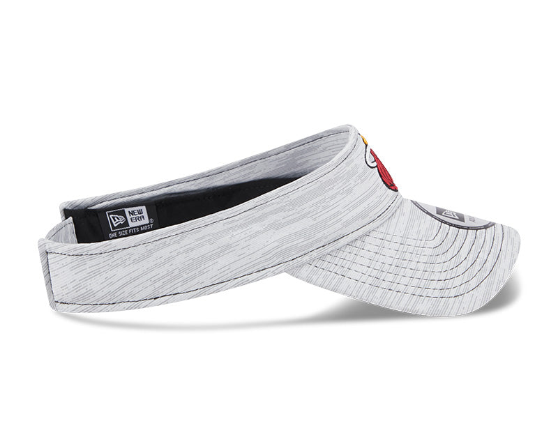 Miami Heat New Era Distinct Adjustable Visor - Grey