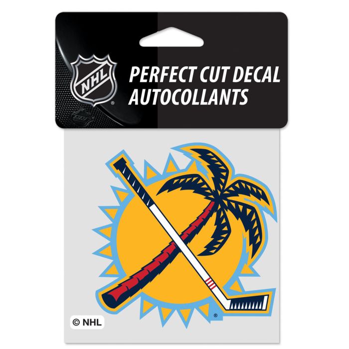 Florida Panthers Reverse Retro Perfect Cut Decal - 4"