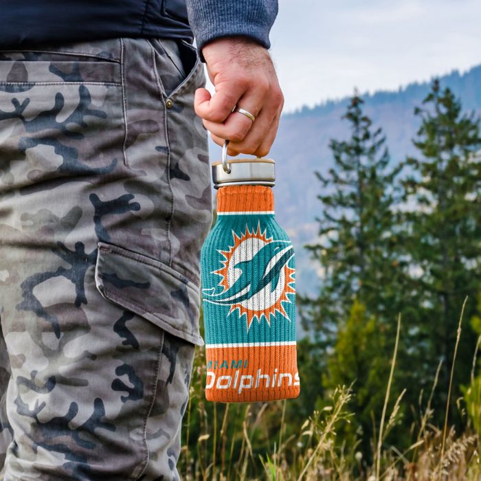 Miami Dolphins Knit Bottle Cooler
