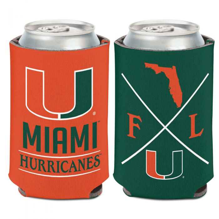 Miami Hurricanes 2-Sided Hipster Can Koozie