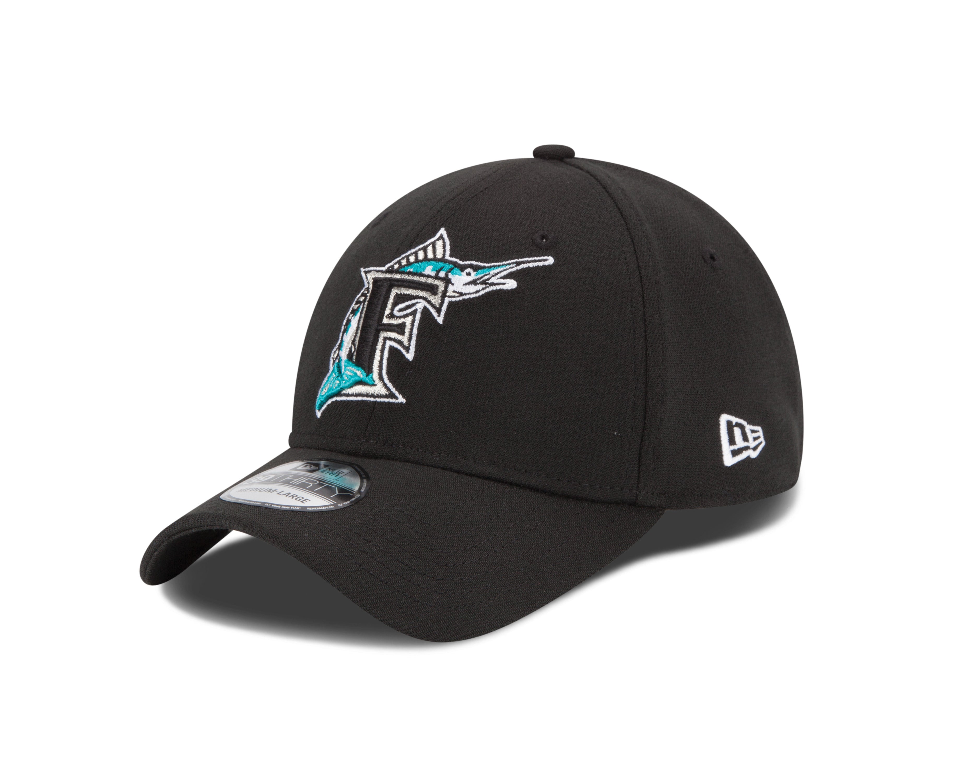 Miami Marlins New Era Classic Retro Logo 39Thirty Flex Hat