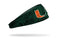 Miami Hurricanes Headband U Logo - Grudge Black/Green