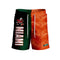 Miami Hurricanes Dyme Lyfe Half Zubaz Half Dyme Shorts - Orange/Green