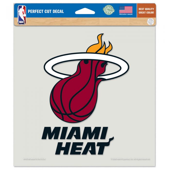 Miami Heat Perfect Cut 8x8 Decal - Logo