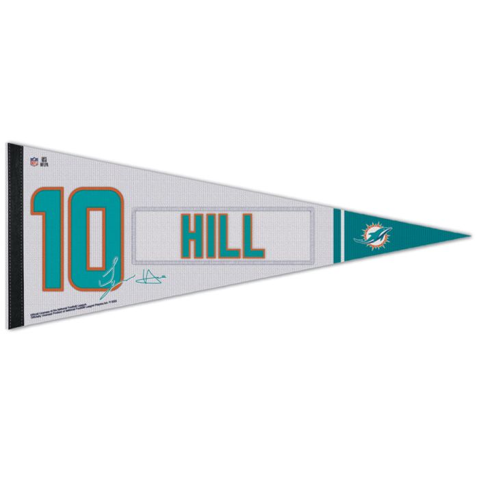 Miami Dolphins Tyreek Hill Premium Roll Up Pennant
