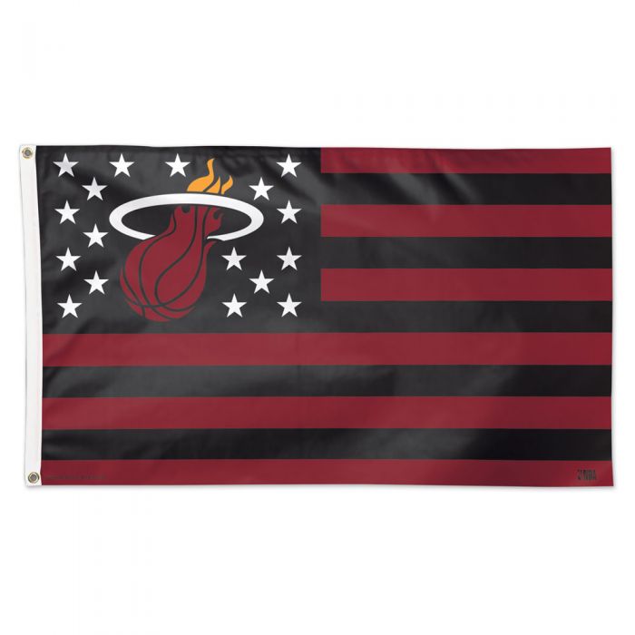 Miami Heat Stars and Stripes 3x5 Deluxe Flag