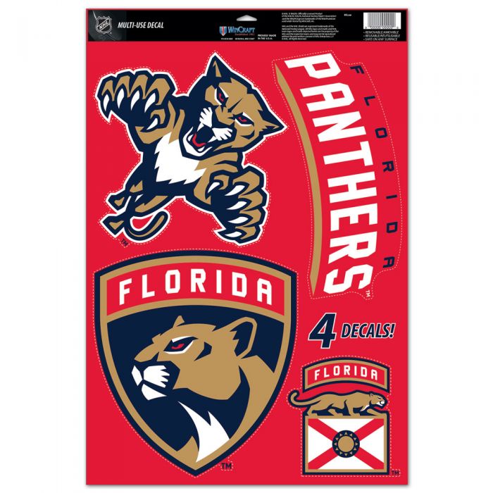Florida Panthers Multi Use Decal Set 11x17
