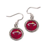 Miami Heat Round Earrings