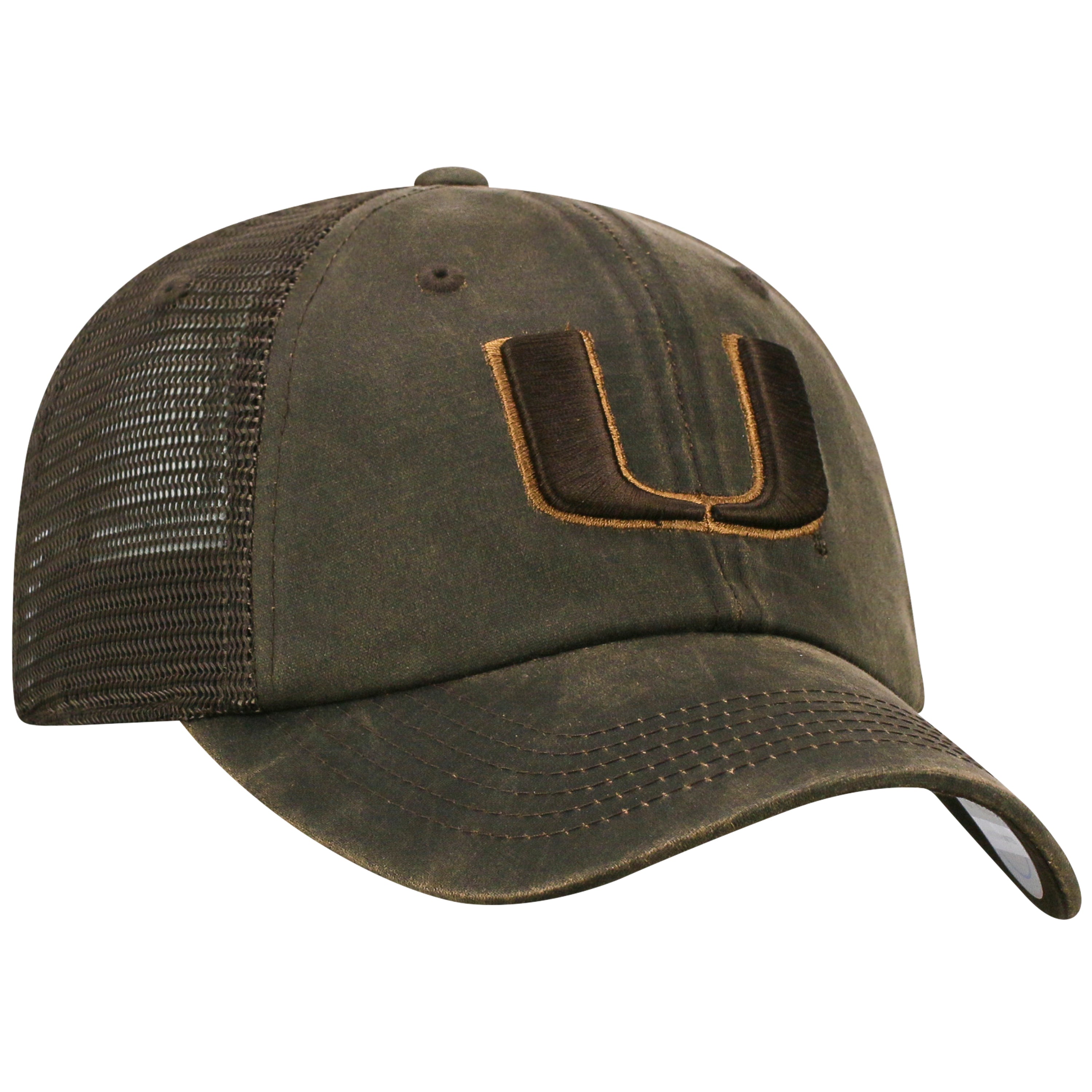 Miami Hurricanes Top of the World 2018 Chestnut Snapback Brown