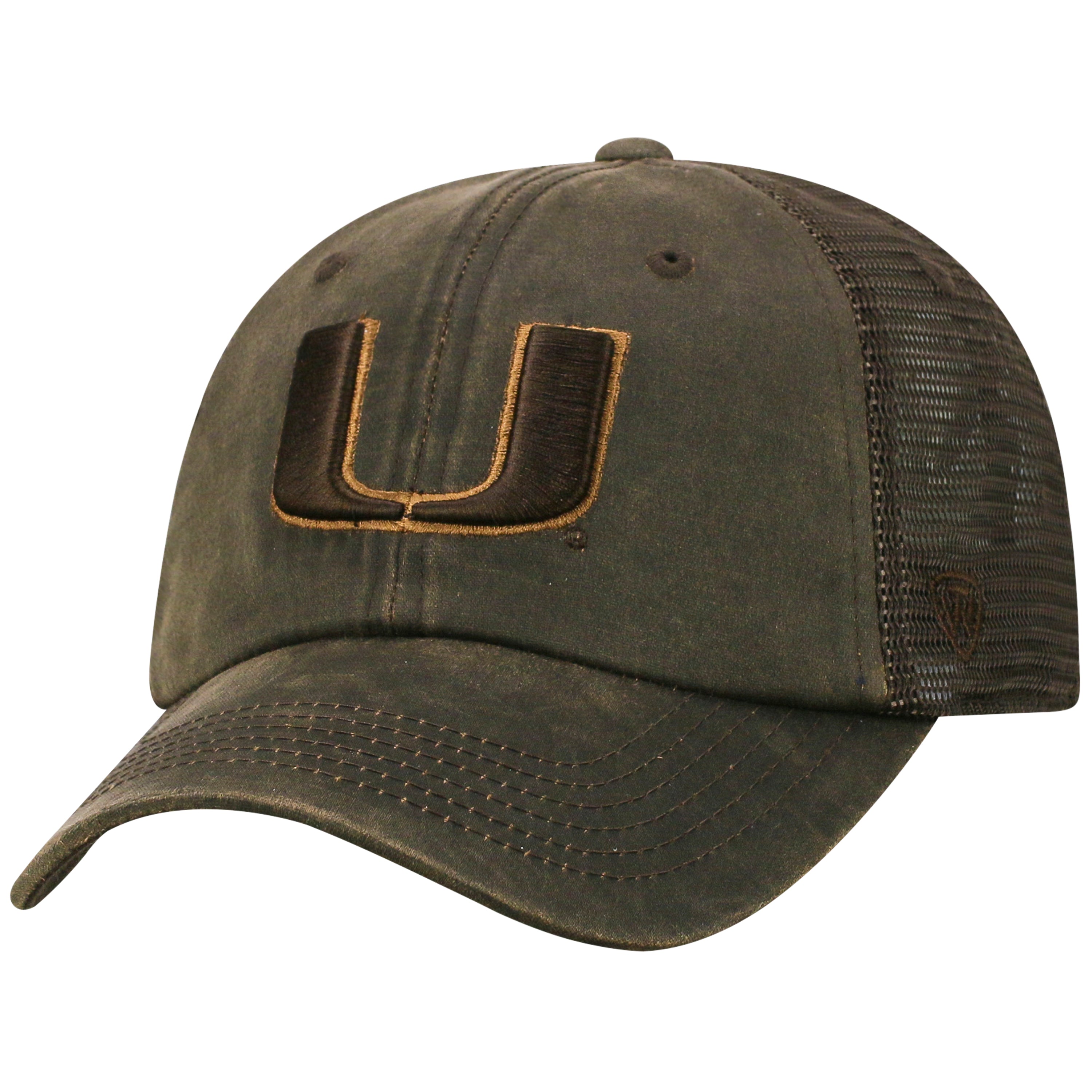 Miami Hurricanes Top of the World 2018 Chestnut Snapback Brown