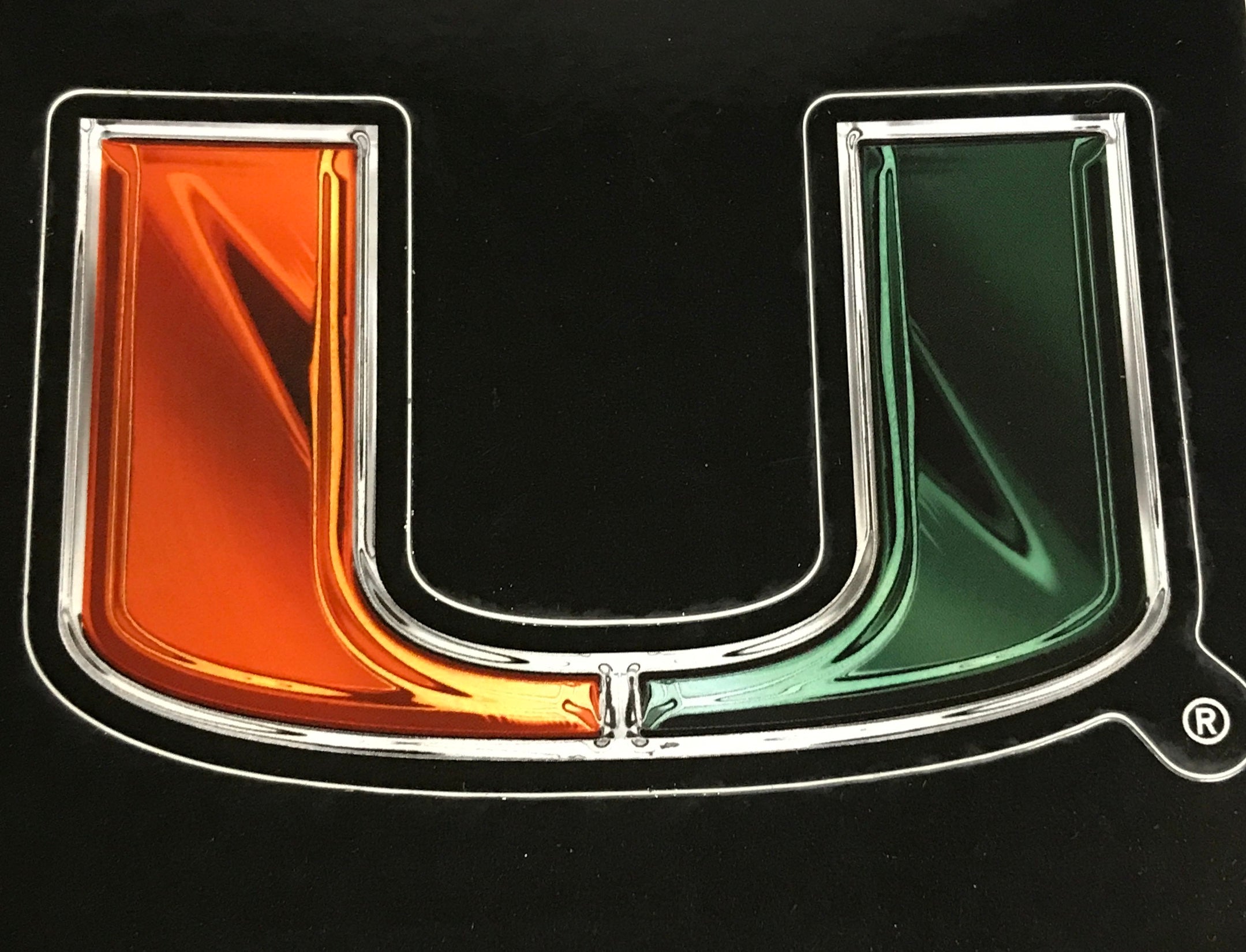 Miami Hurricanes 3D Decal Die-Cut