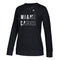 Miami Hurricanes adidas Women's Split Lettering Comfy L/S Crew Shirt - Black