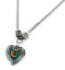 Miami Hurricanes Heart Pendant with U Necklace