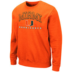 Miami Hurricanes MEN'S COMIC BOOK CREWNECK (Orange) ORANGE ORANGE