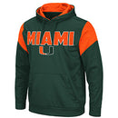 Miami Hurricanes Colosseum Mens Wonder Marbled Pullover Hoodie - Green