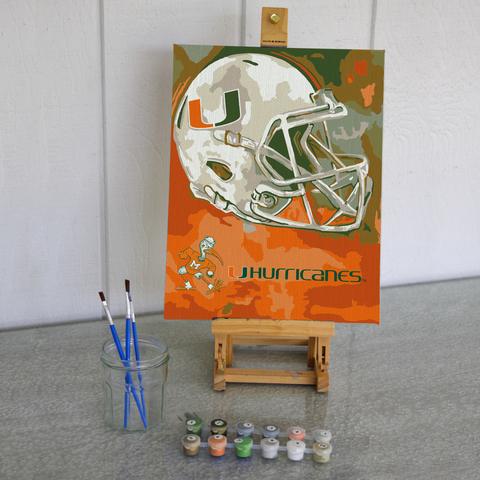 Miami Hurricanes Paint By Number Craft Kit