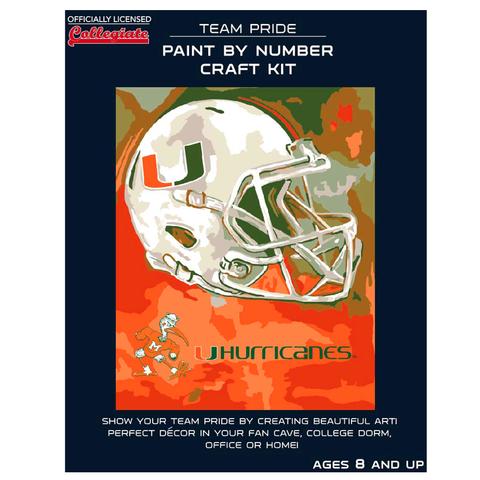Miami Hurricanes Paint By Number Craft Kit