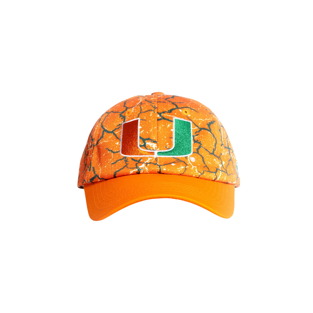 Miami Hurricanes Dyme Lyfe Storm Dad Hat - Orange