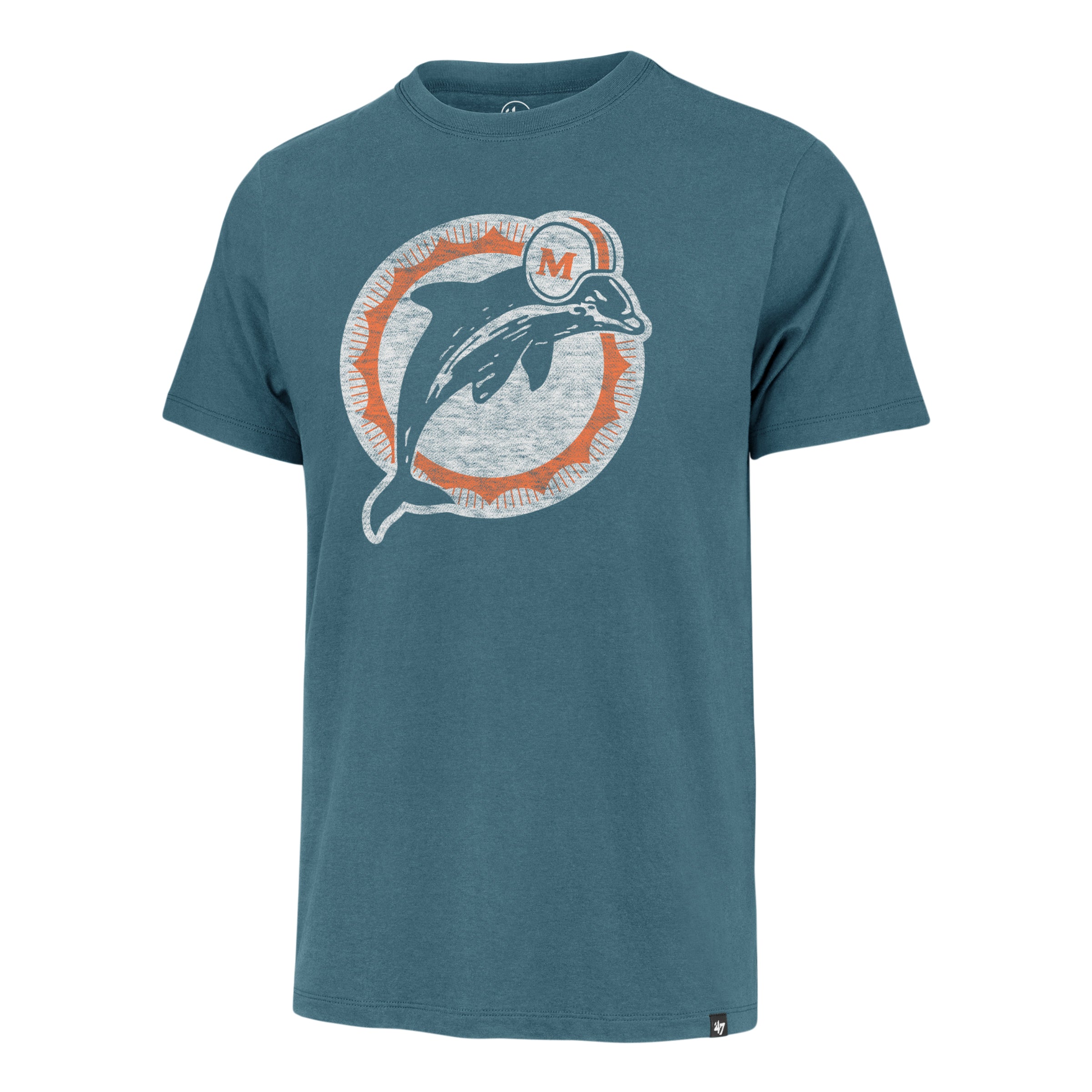 Miami Dolphins '47 Brand Legacy Oceanic Distressed Premier Franklin T-Shirt - Teal